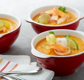 Soupe de carottes au gingembre et à la lime